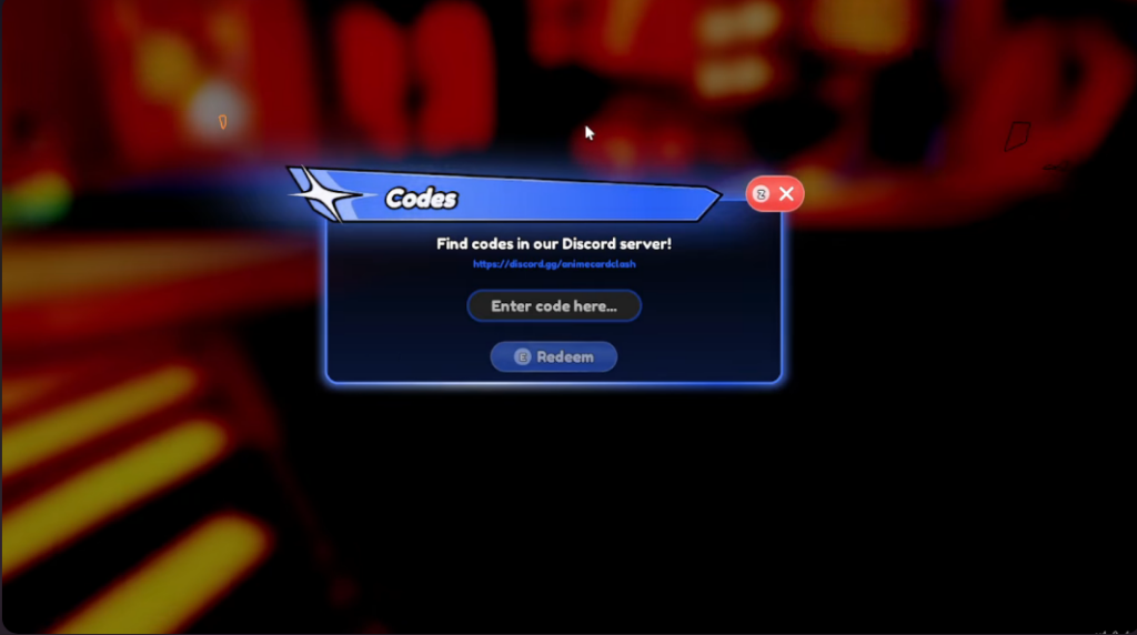 Anime Card Clash codes