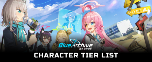 Blue Archive character tier list banner