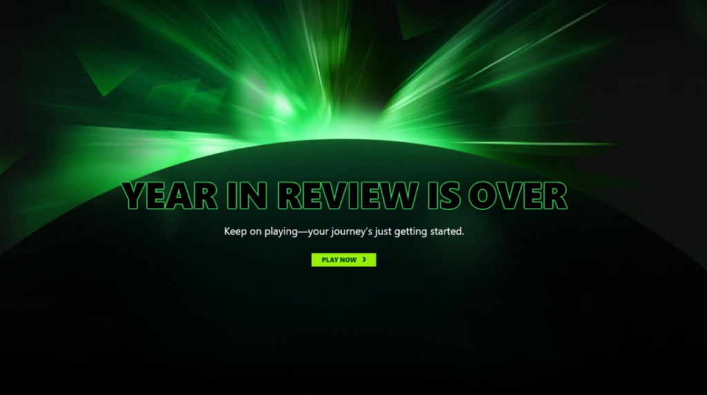 Xbox Wrapped 2025 website