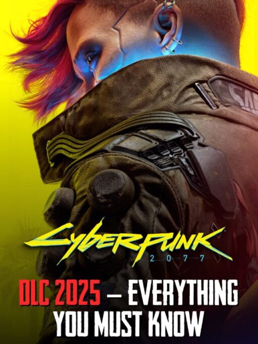 Cyberpunk 2077 DLC 2025 cover art with V and Night City skyline.