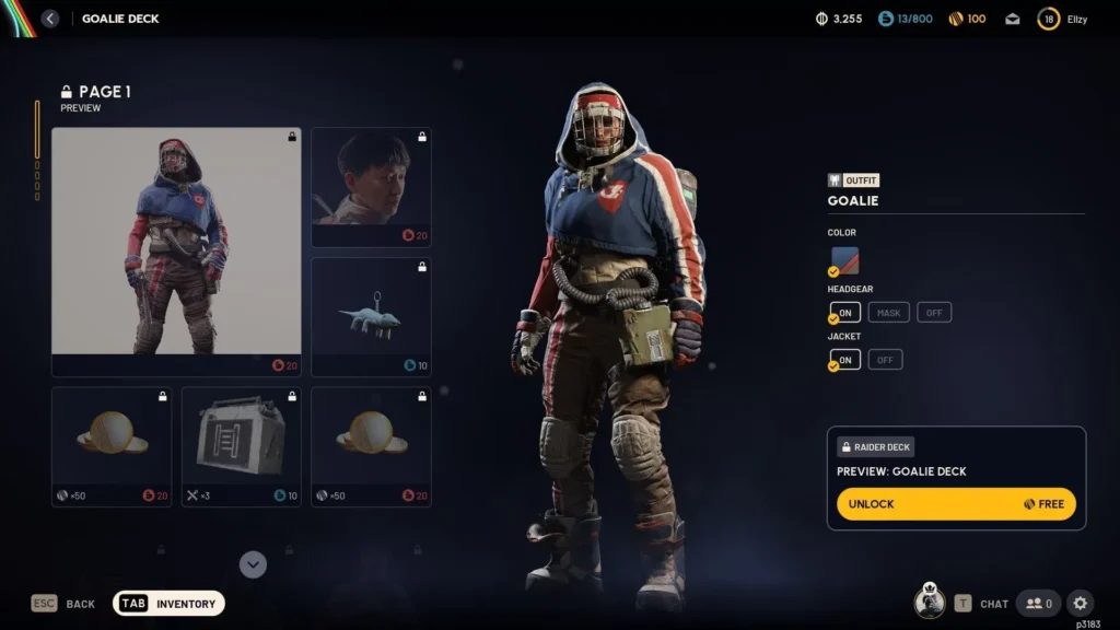 Arc Raiders Goalie Raider Deck