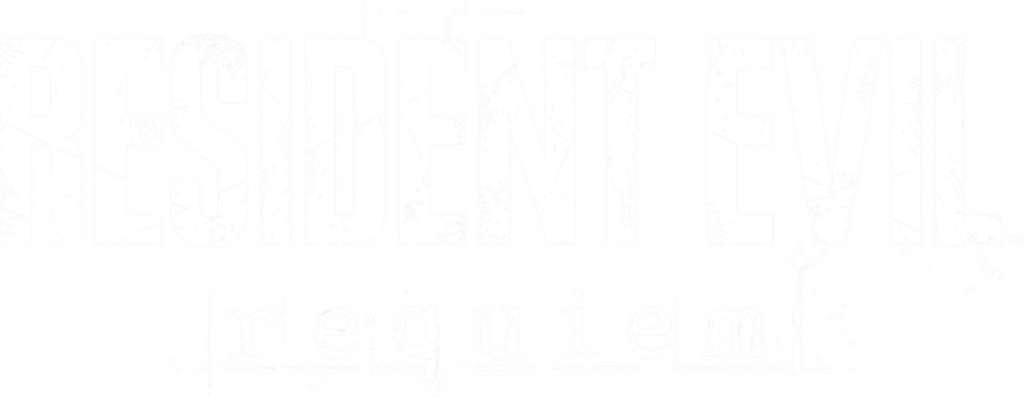 Resident Evil Requiem white logo png