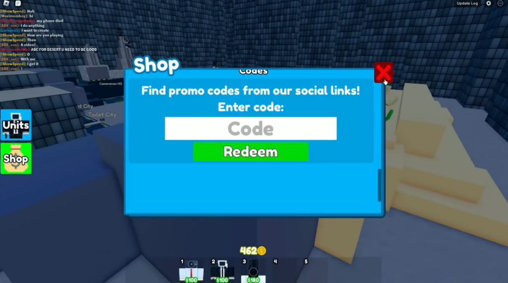 Toilet Tower Defense codes