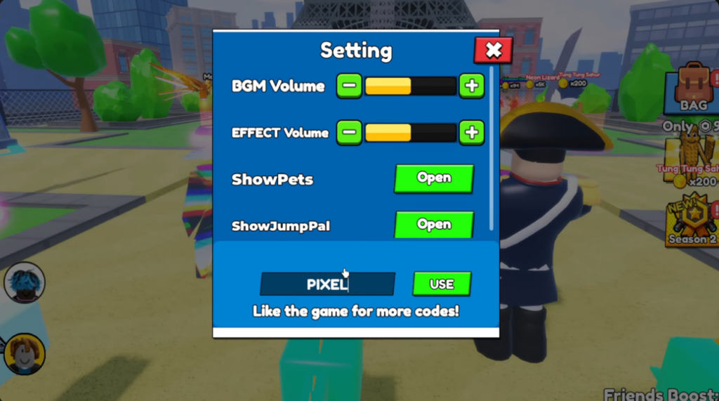 Climb and Jump Tower codes