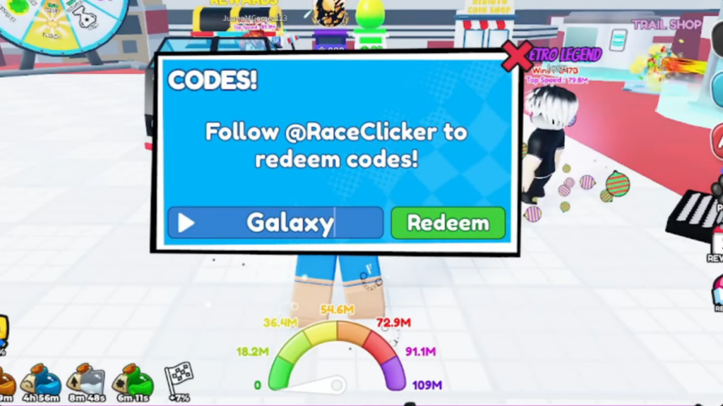 Race Clicker codes