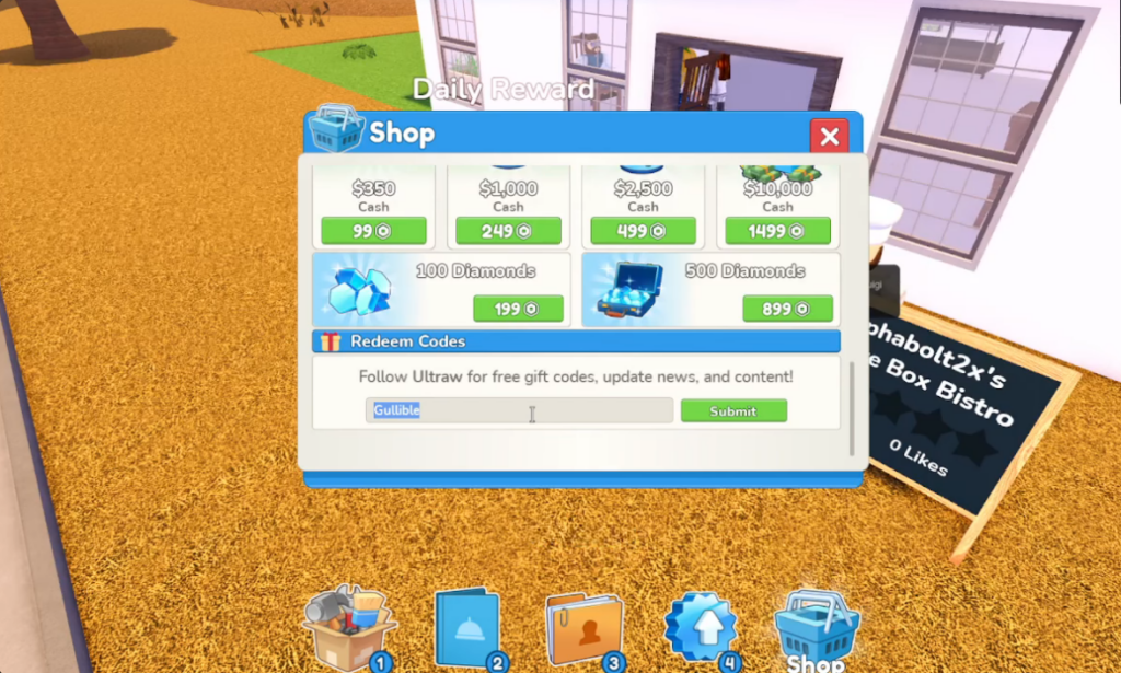 Restaurant Tycoon 3 codes