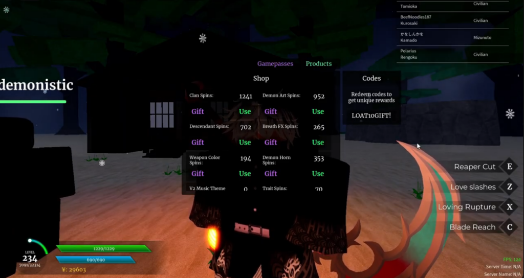 Slayers Online codes