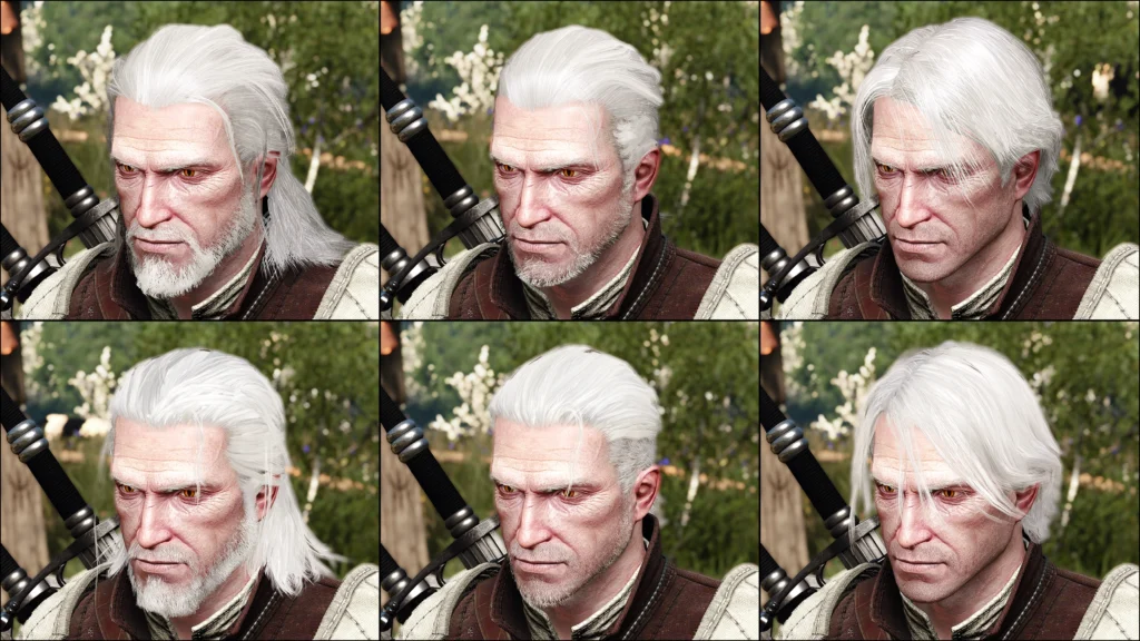 Witcher 3 Geralt hair