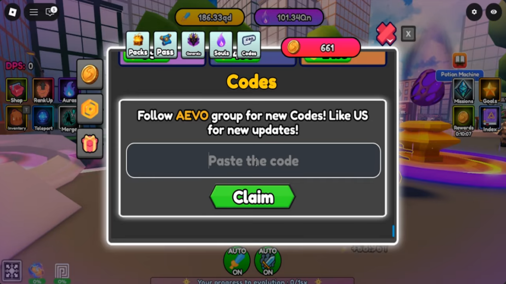 Anime Evolution codes