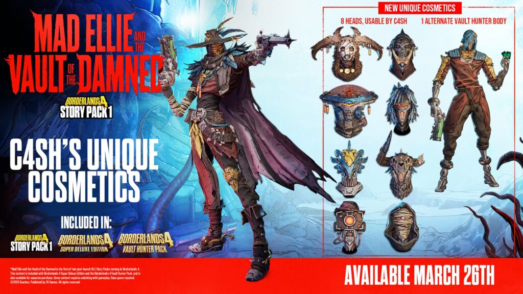 Borderlands 4 Story Pack 1 DLC cash cosmetics