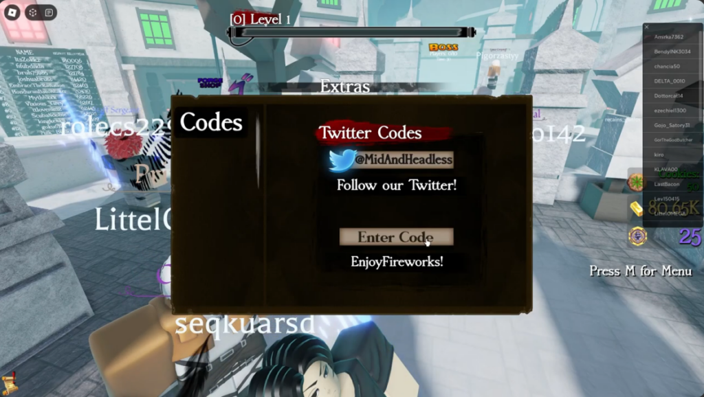 Untitled Attack on Titan codes