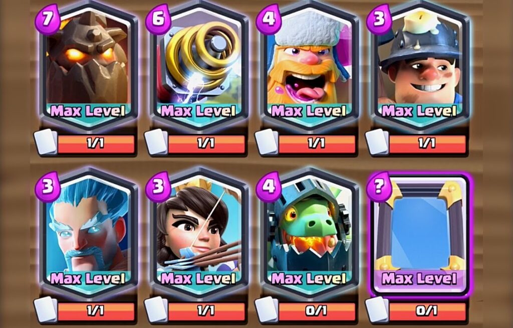 max crash royal cards account