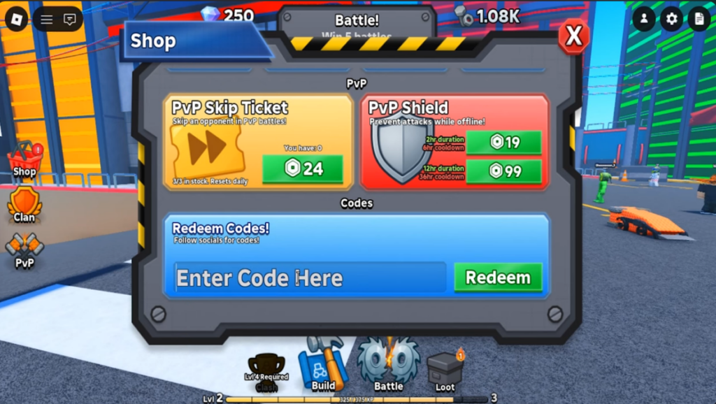 Crash Bots codes