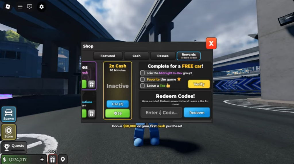 Midnight Chasers Highway Racing codes