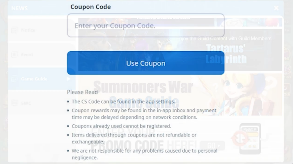 Summoners War codes