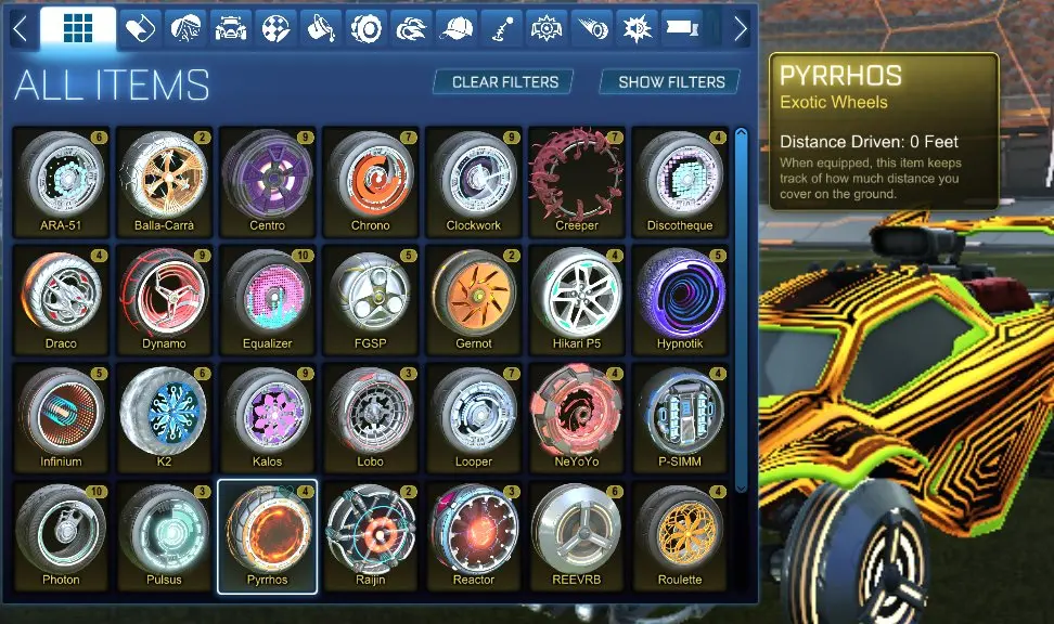 Rocket League Accounts items