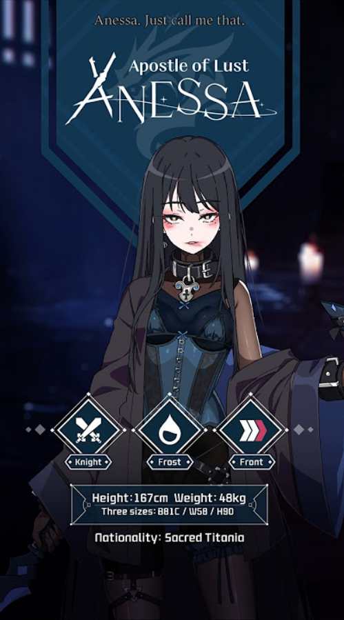 Lost Sword Anessa character