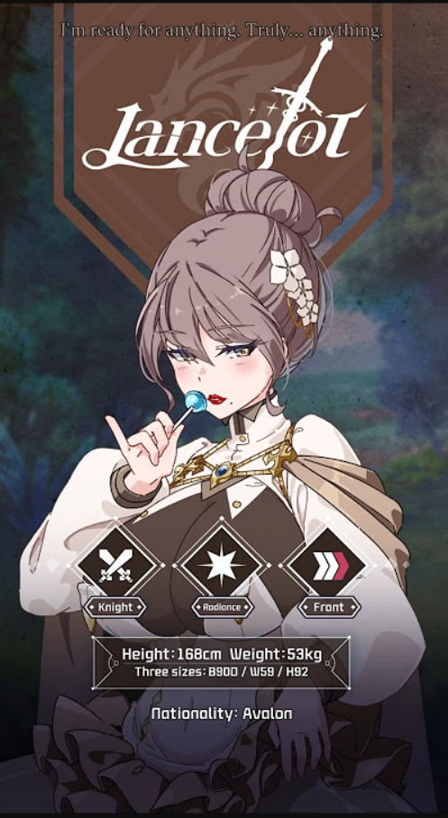 Lost Sword Lancelot character