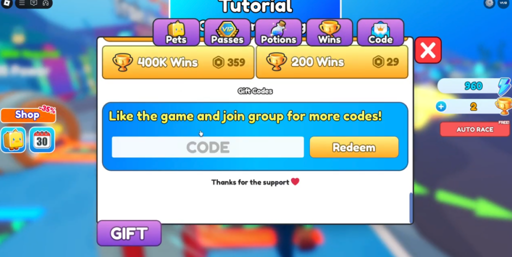how to redeem Fish Training codes
