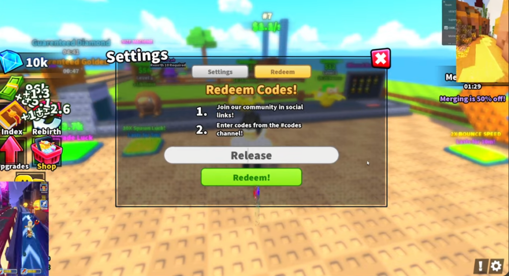 how to redeem Bounce a brainrot codes 