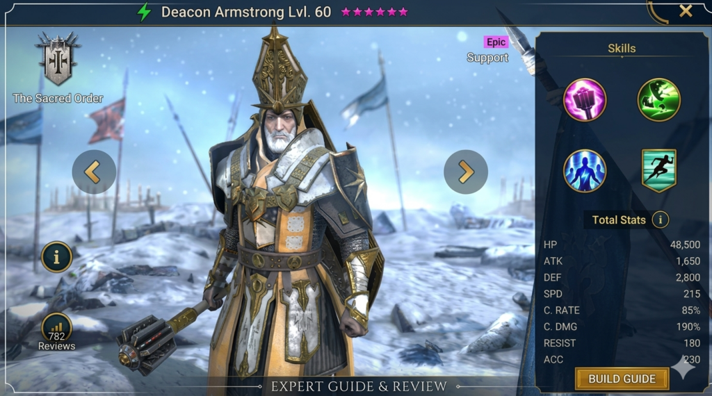 Deacon Armstrong: raid shadow legends 
