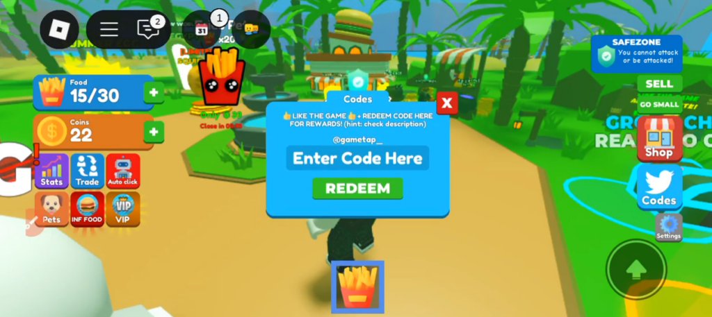 how to redeem Eating Simulator codes