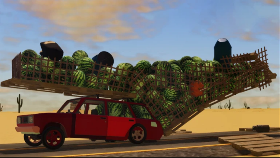 A desrt on Roblox