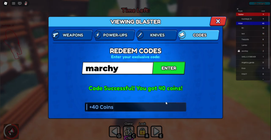 Hide or Die codes