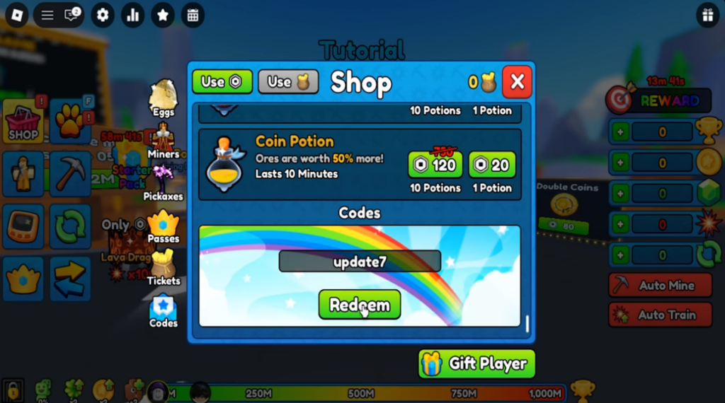 Pickaxe Simulator codes