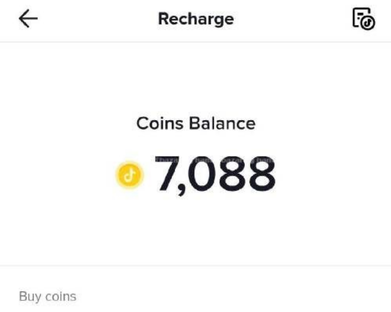 TikTok Coins Balance