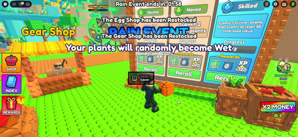 Build a Ring Farm Rain Event