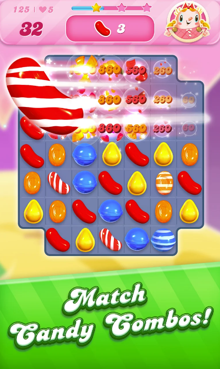 Candy Crush Saga combos