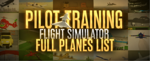 Pilot Training Flight Simulator Planes List banner