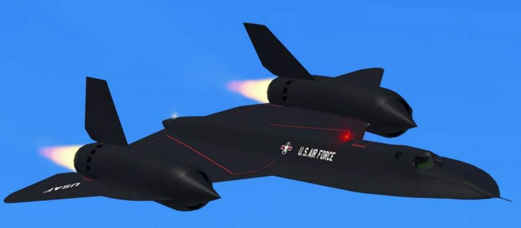 Pilot Training Flight Simulator SR-71 Blackbird