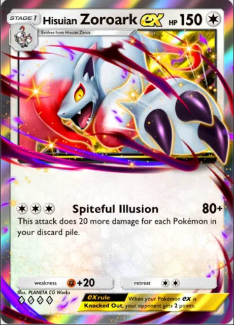Hisuian Zoroark EX Pokemon TCG Pocket