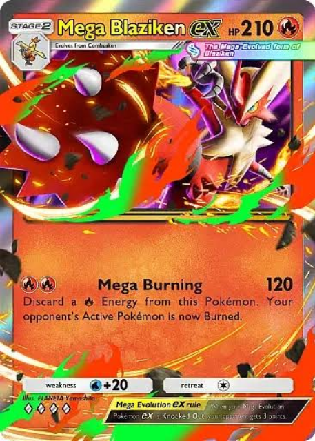 Pokemon TCG Pocket Mega Blaziken EX card