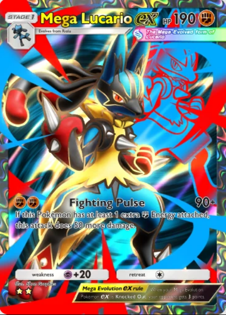 Pokemon TCG Pocket Mega Lucario EX card