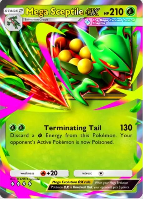 Mega Sceptile EX Pokemon TCG Pocket