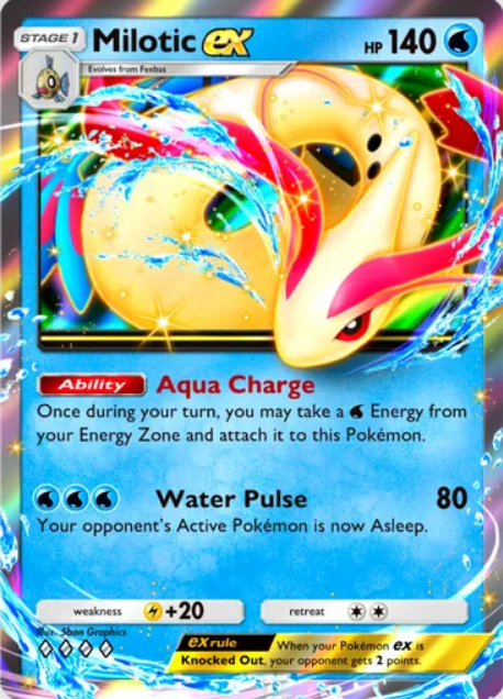 Pokemon TCG Pocket Milotic EX card
