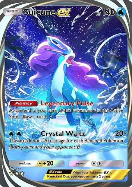 Pokemon TCG Pocket Suicune EX card