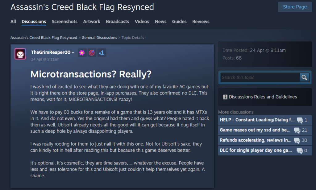 ac black flag resynced microtransactions review