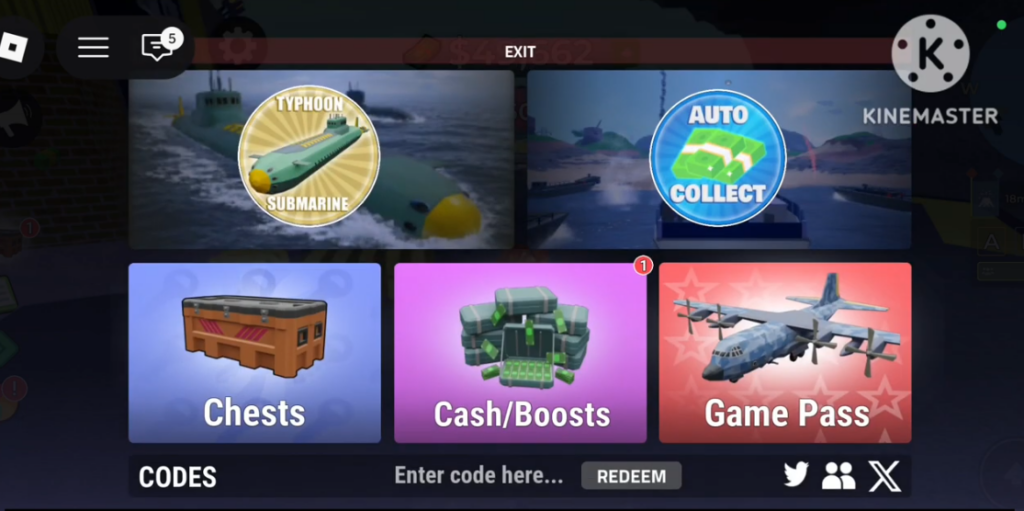 How to redeem Navy Tycoon Codes