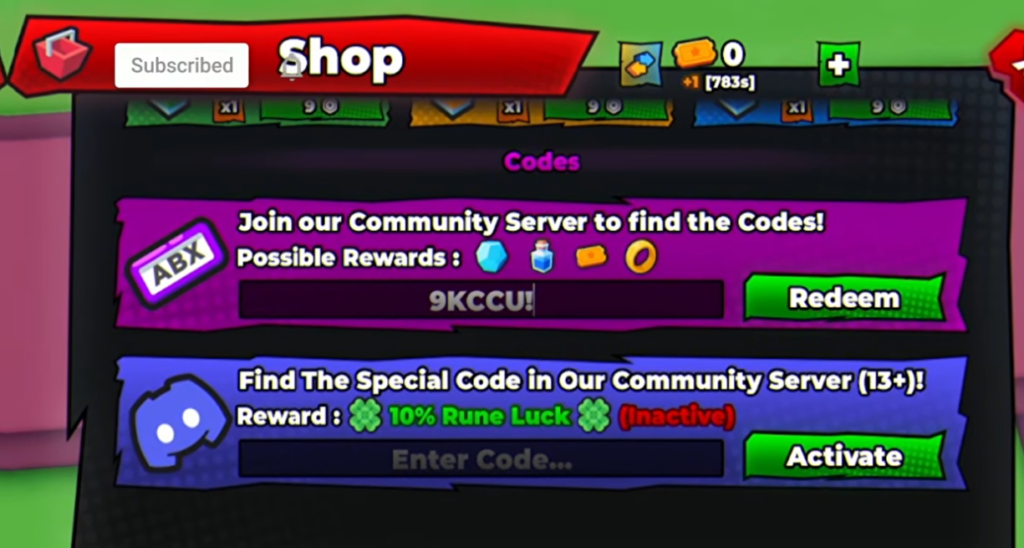 How to Redeem Noob Incremental Codes?