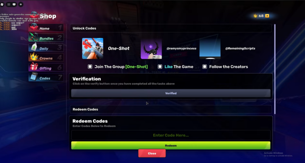 how to redeem  Overkill Codes