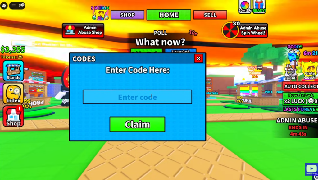How to Redeem My Boba Stand Codes?