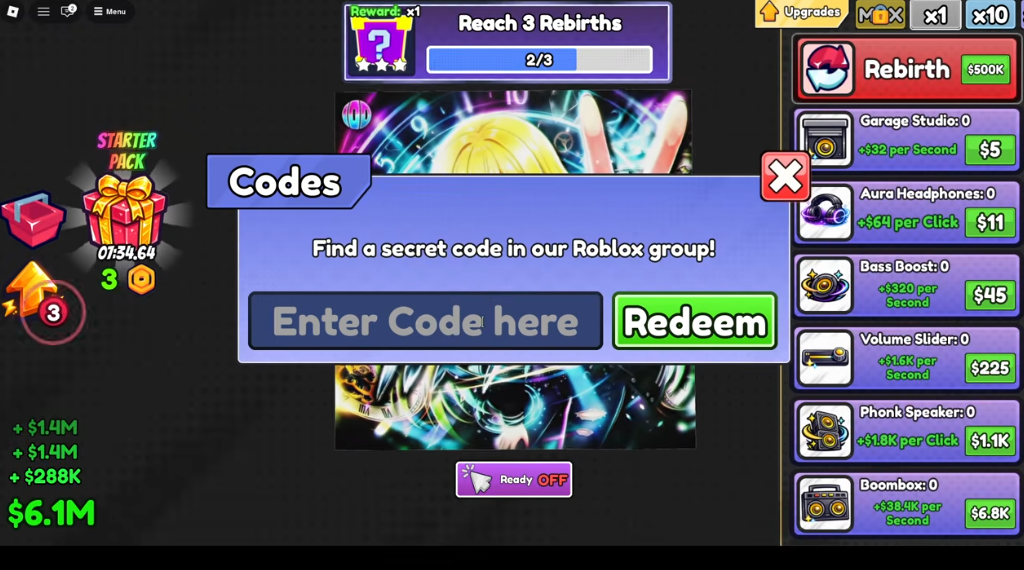 how to redeem Phonk Clicker codes