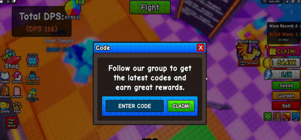 How to Redeem Plant Brainrot Simulator Codes?