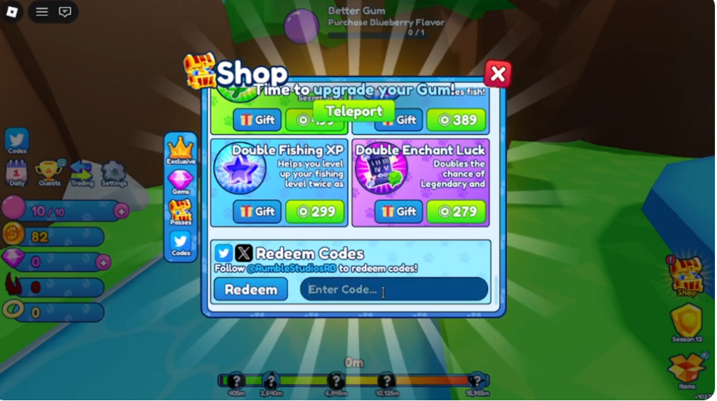 How to redeem Bubble Gum Simulator Infinity Codes