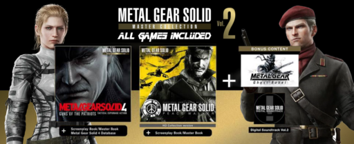 All Games included in Metal Gear Solid_ Master Collection Vol. 2 cover