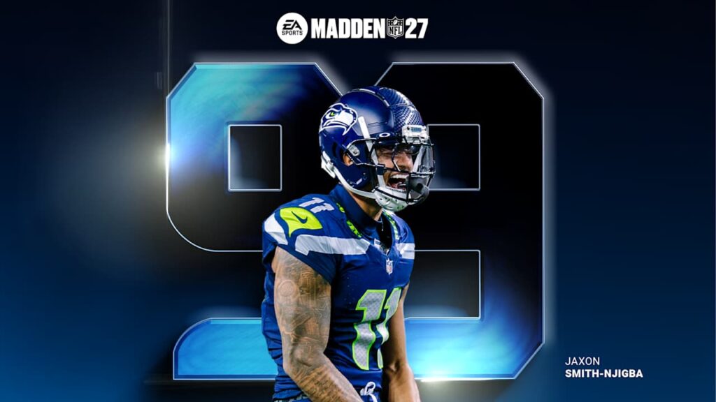 Jaxon Smith-Njigba Madden NFL 27 99 Club Rating 99 OVR